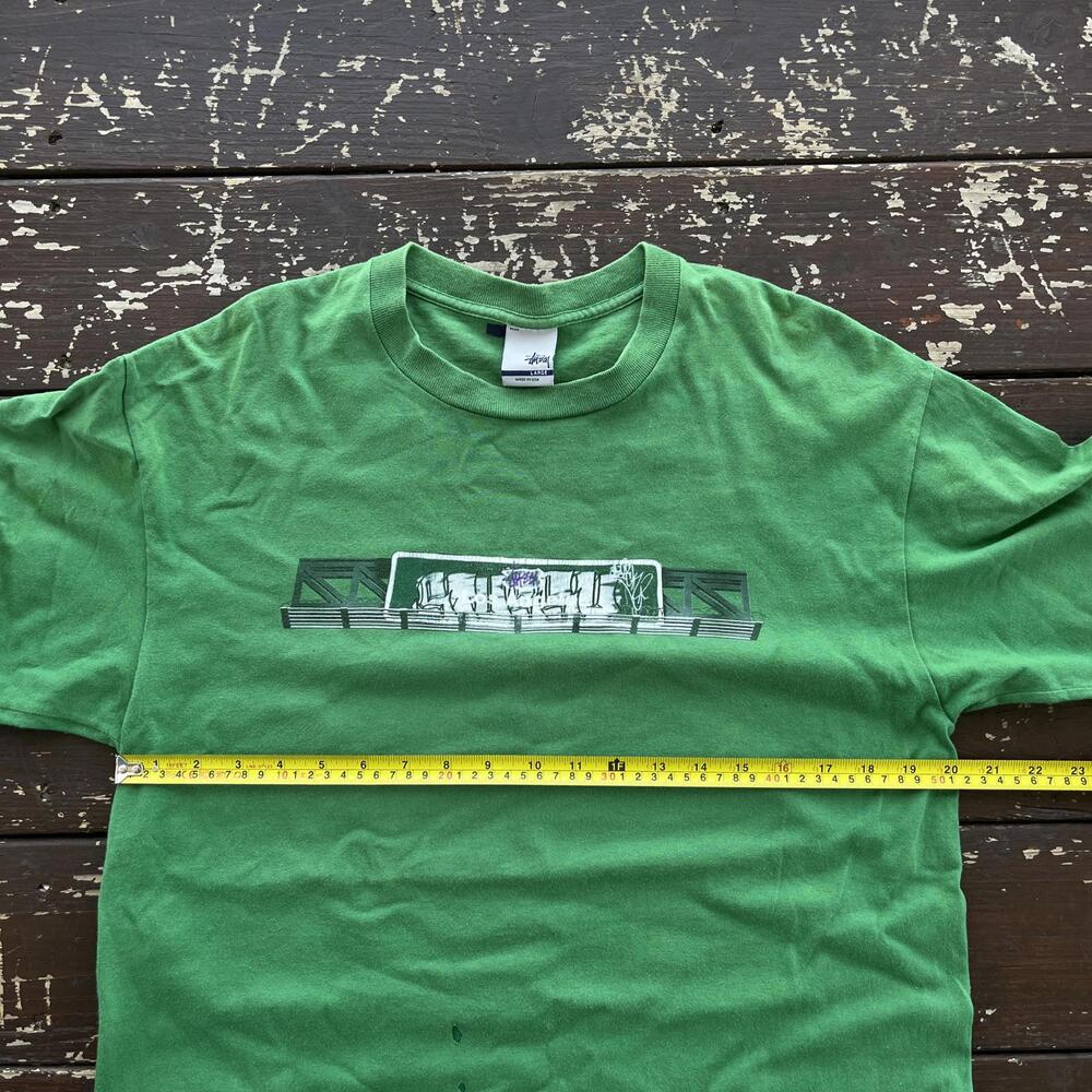 (L) Vintage 90s Stussy Graffiti T-Shirt Skate Street Urban - Picture 4 of 6